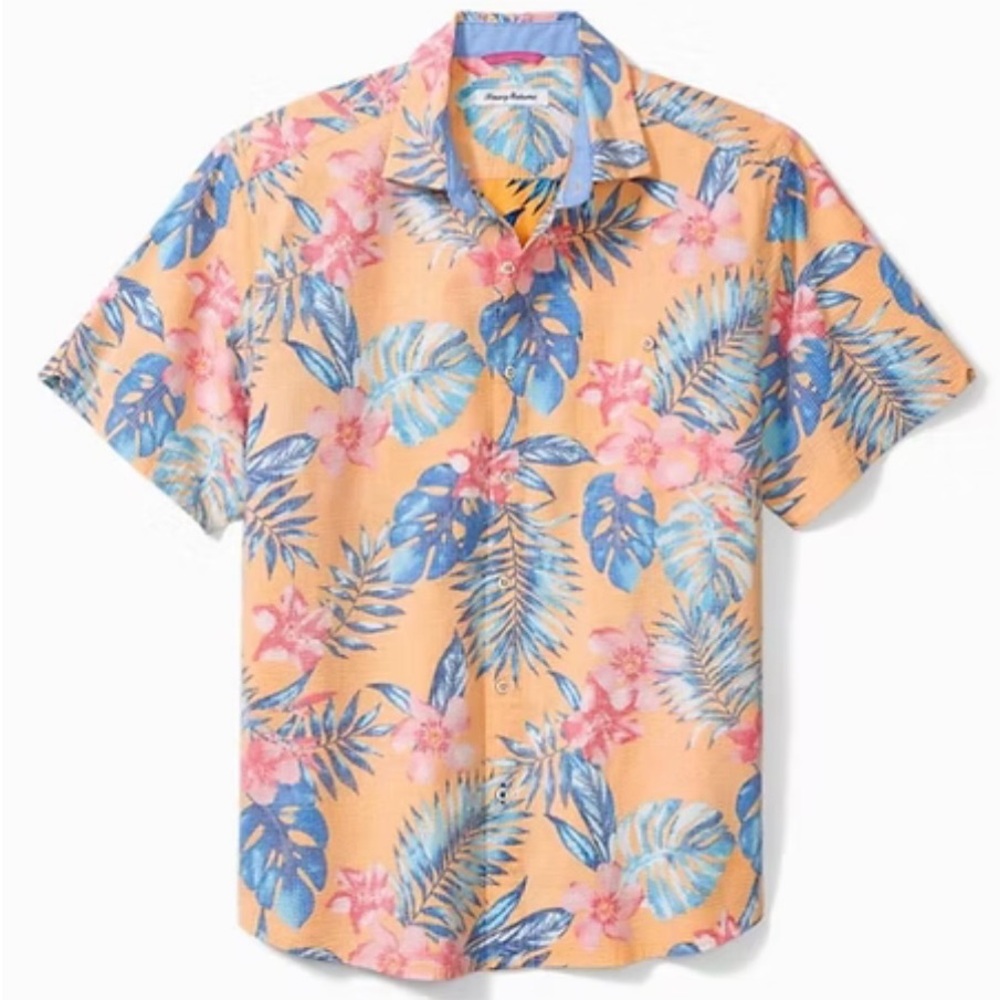 Tommy Bahama Nova Wave Boca Blooms Camp Shirt in Fever